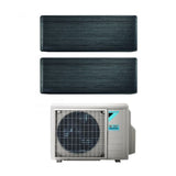 daikin climatizzatore condizionatore daikin bluevolution dual split inverter serie stylish real blackwood 1515 con 2mxm50m9n r 32 wi fi integrato 1500015000 colore legno nero garanzia italiana ean 8059657008078