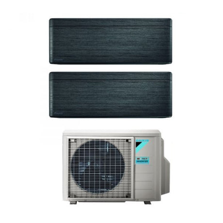 daikin climatizzatore condizionatore daikin bluevolution dual split inverter serie stylish real blackwood 99 con 2mxm50m9n r 32 wi fi integrato 90009000 colore legno nero garanzia italiana ean 8059657008220