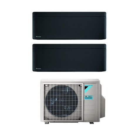 daikin climatizzatore condizionatore daikin bluevolution dual split inverter serie stylish total black 79 con 2mxm50m9n r 32 wi fi integrato 70009000 colore nero garanzia italiana ean 8059657008312