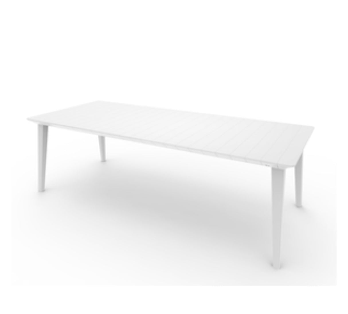 allibert tavolo allibert lima estensibile 160240 cm colore bianco