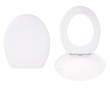 ambra coprivasi coprivaso per wc ambra bathroom termoindurente modello rigo colore bianco con cerniere in metallo a forma ovale ean 8054602009567