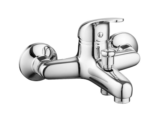 ambra rubinetterie miscelatore monocomando vasca esterno con doccia ambra serie blu 2 modello con attacco duplex flex 15 mt cromato ean 8054602005149