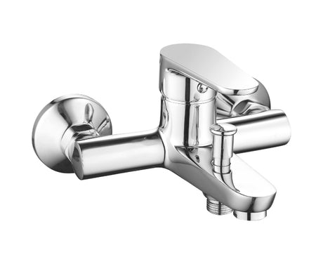 ambra rubinetterie miscelatore monocomando vasca esterno con doccia serie pink 2 modello con attacco duplex flex 15 mt cromato ean 8054602005040