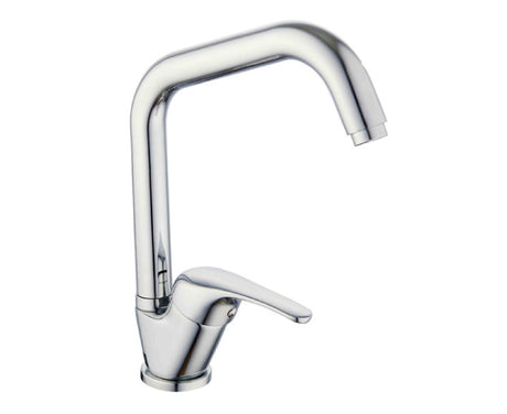 ambra rubinetterie monocomando lavello ambra con canna alta serie blu 2 modello cromato codice blu2 0521ca ean 8054602005217