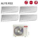 ariston climatizzatore condizionatore ariston quadri split inverter serie alys 99918 con quad 110 xd0c o r 32 wi fi optional 90009000900018000