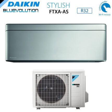 immagine-1-daikin-climatizzatore-condizionatore-daikin-bluevolution-inverter-serie-stylish-silver-7000-btu-ftxa20as-r-32-wi-fi-integrato-classe-a-grigio-ean-8059657009463