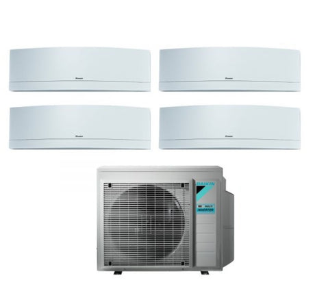 daikin climatizzatore condizionatore daikin bluevolution quadri split inverter serie emura white 99918 con 4mxm80n r 32 wi fi integrato 90009000900018000 colore bianco garanzia italiana