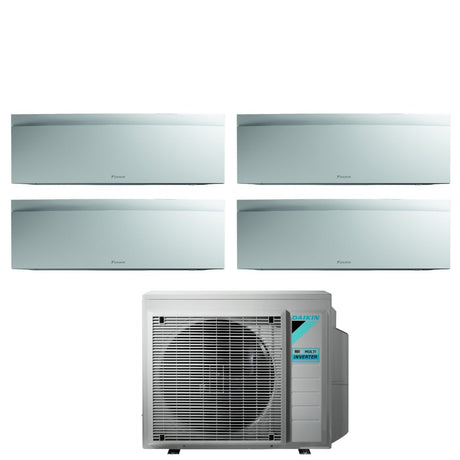 daikin climatizzatore condizionatore daikin bluevolution quadri split inverter serie emura white iii 991215 con 4mxm80n r 32 wi fi integrato 900090001200015000 colore bianco garanzia italiana