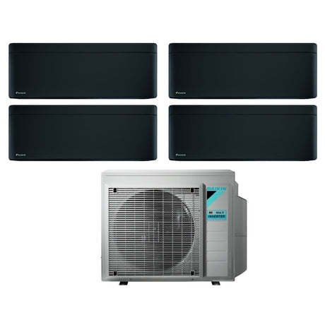 daikin climatizzatore condizionatore daikin bluevolution quadri split inverter serie stylish total black 99912 con 4mxm80n r 32 wi fi integrato 90009000900012000 colore nero garanzia italiana