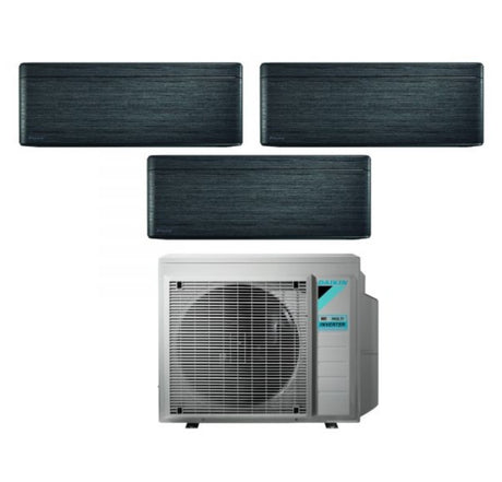 daikin climatizzatore condizionatore daikin bluevolution trial split inverter serie stylish real blackwood 999 con 3mxm52n r 32 wi fi integrato 900090009000 colore legno nero garanzia italiana