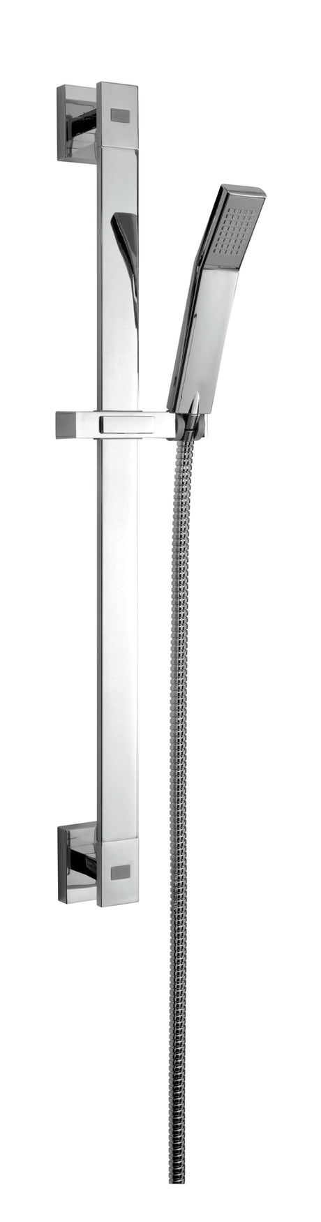 damast set saliscendi damast mod slim composto da asta laterali e scorrevole doccia ambra e flessibile 150 cm