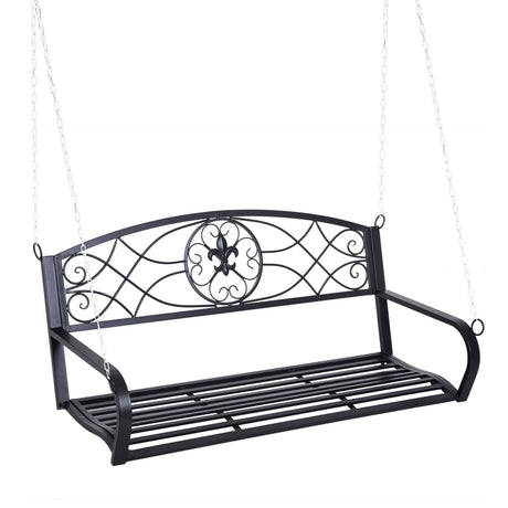 easycomfort easycomfort altalena da giardino sospeso in ferro battuto nero ean 8054144137520