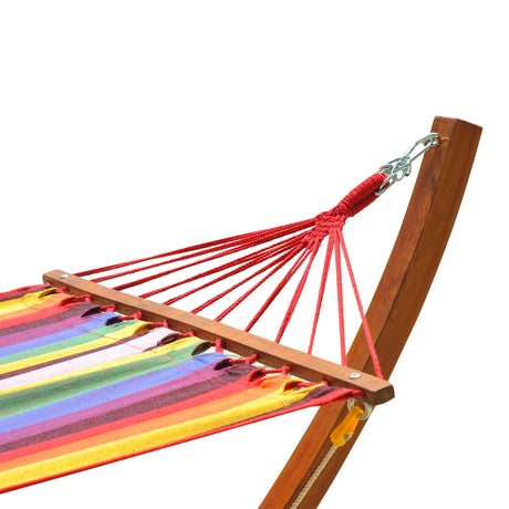 easycomfort easycomfort amaca in tessuto a righe colorato con supporto in legno 3 15x1x1 1m ean 8054144138442