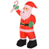 easycomfort easycomfort babbo natale gonfiabile da esterno 243cm addobbi gionfiabili di natale decorazione natalizia con bastoncino di zucchero 2 luci a led impermeabile ip44