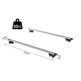 easycomfort easycomfort barre portapacchi per auto in alluminio con serratura 125x5 5x7cm ean 8054111849678