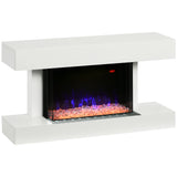easycomfort easycomfort caminetto elettrico da parete a 11 colori con spegnimento automatico e timer 12h 98x27x54 5 cm bianco