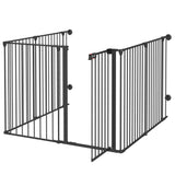 easycomfort easycomfort cancellino per cani taglia media pieghevole e modulabile in metallo e plastica 123x102x90 cm nero