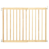 easycomfort easycomfort cancellino per cani taglia piccola e media in legno di pino cancelletto estensibile a 2 pannelli 60 5 102x73 cm