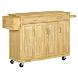easycomfort easycomfort carrello da cucina in legno con cassetto armadietto e ruote 136x47x915cm