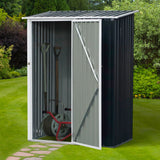 easycomfort easycomfort casetta porta attrezzi capanno in acciaio impermeabile 143cm x 89cm x 186cm ean 8055776912073