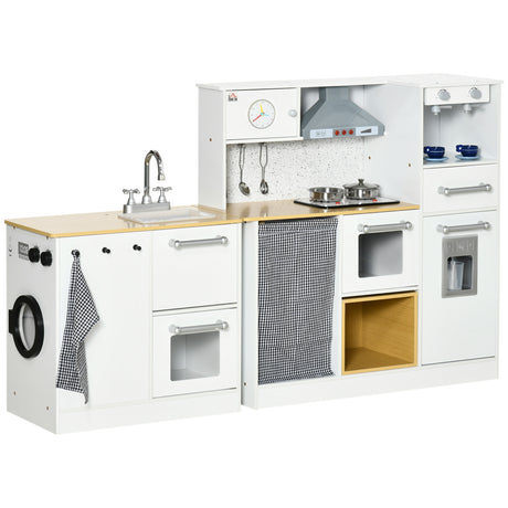 easycomfort easycomfort cucina giocattolo 2 pezzi per bambini 3 6 anni con utensili da cucina luci ed effetti sonori in mdf e pp
