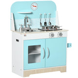 easycomfort easycomfort cucina giocattolo per bambini 3 6 anni con luci e utensili da cucina in mdf e pp 65x29x81 cm