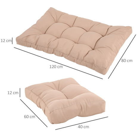 easycomfort easycomfort cuscineria per pallet set 3 cuscini per seduta e schienale di divani panca con bancali poliestere beige ean 8055776911212