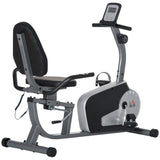 easycomfort easycomfort cyclette orizzontale recumbent con 8 livelli di resistenza schermo lcd e seduta regolabile 122 137x62x103 cm