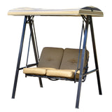 easycomfort easycomfort dondolo da giardino a 2 posti con tetto regolabile struttura in acciaio 138 x 106 x 174cm ean 8054111845601