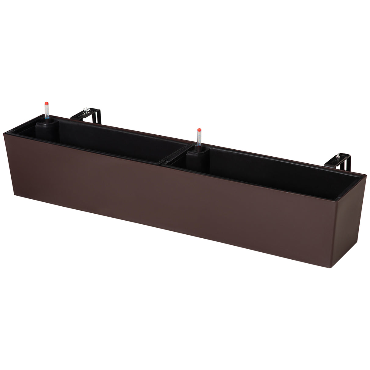 easycomfort easycomfort fioriera da balcone auto irrigante con gancio per ringhiera regolabile e indicatore acqua