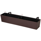 easycomfort easycomfort fioriera da balcone auto irrigante con gancio per ringhiera regolabile e indicatore acqua