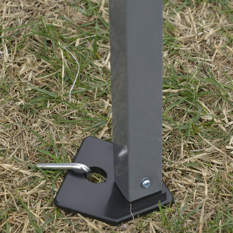 easycomfort easycomfort gazebo pieghevole 3x3m da giardino ed esterno in metallo e tessuto oxford bianco ean 8055776910901