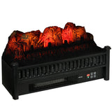 easycomfort easycomfort inserto camino elettrico 1800w con fiamma temperatura regolabile e autospegnimento 58 5x22x32 cm nero