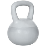 easycomfort easycomfort kettlebell 6kg in pvc e sabbia metallica per allenamento spalle e bicipiti 19x19x26 cm grigio