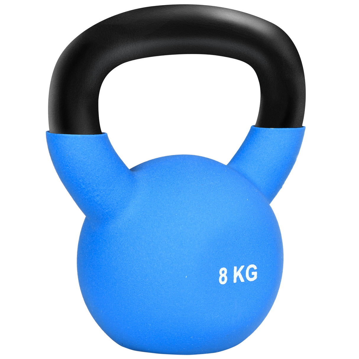 easycomfort easycomfort kettlebell 8 kg per allenamento bicipiti e spalle in metallo e neoprene 18x11x20cm blu