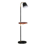 easycomfort easycomfort lampada da terra con ripiano da 29 5cm lampada da pavimento per salotto compatibile nero e oro