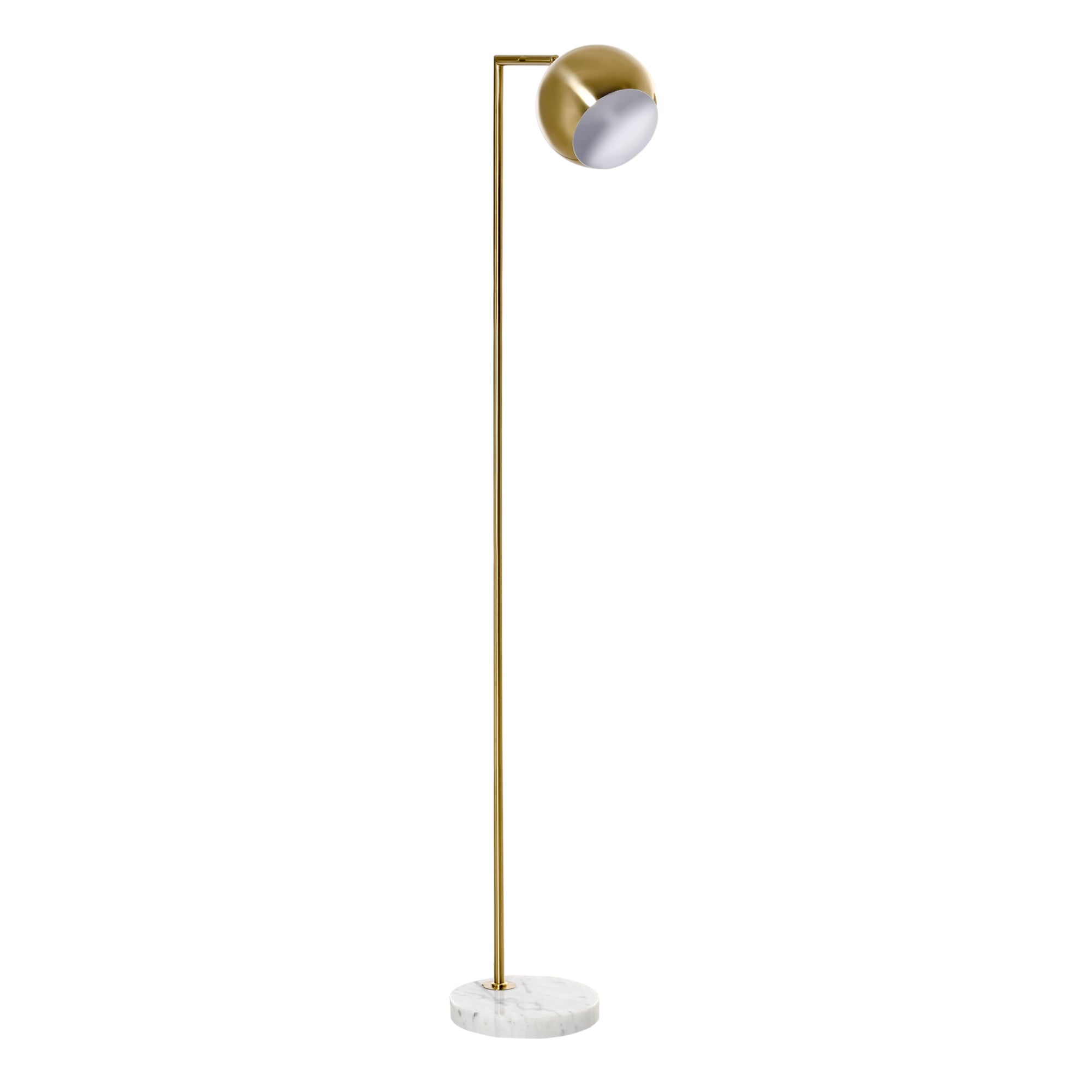 EASYCOMFORT Lampada da Terra con Ripiano da Ф29.5cm Lampada da Pavimento  per Salotto Compatibile - Nero e Oro