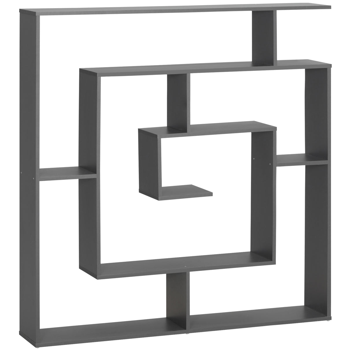 easycomfort easycomfort libreria moderna in legno truciolato con ripiani irregolari per camera da letto studio e soggiorno 125x22x129 cm