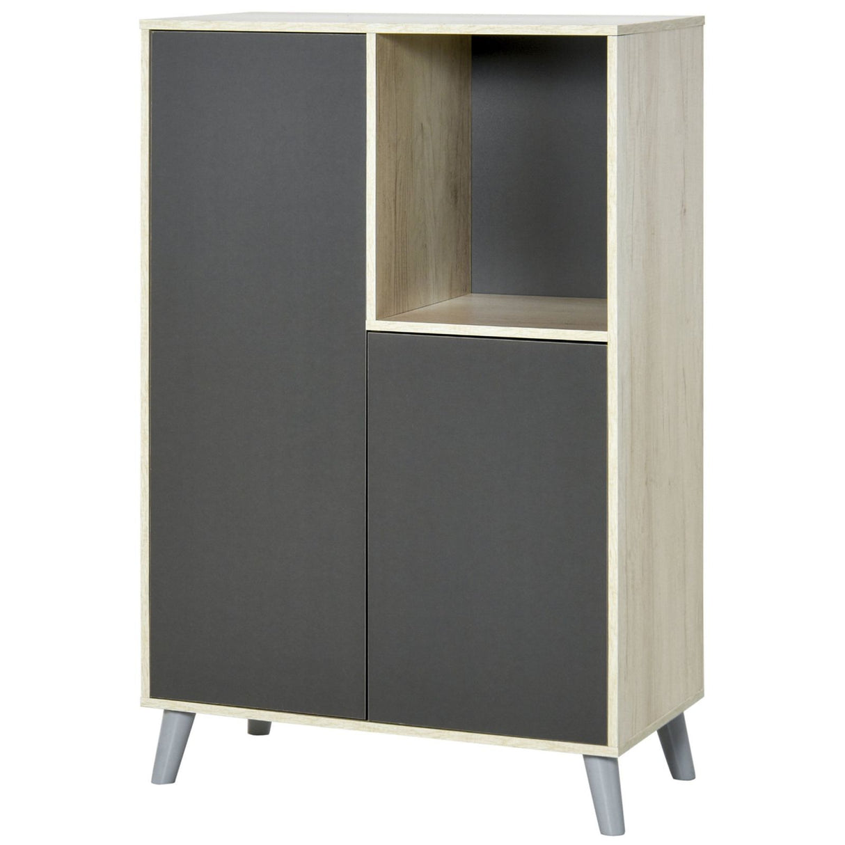 easycomfort easycomfort libreria moderna mobile multiuso in legno 2 ante e vano aperto ean 8055776911717