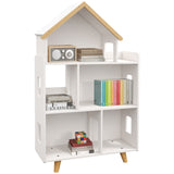 easycomfort easycomfort libreria per bambini 3 6 anni a 3 livelli per libri e giochi in mdf e legno di pino 65x25x108 5 cm bianco