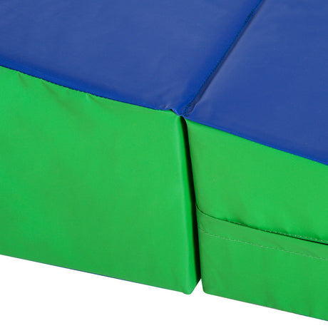 easycomfort easycomfort materasso training pieghevole per fitness ginnastica artistica blu verde 180x90x40cm ean 8055776916446