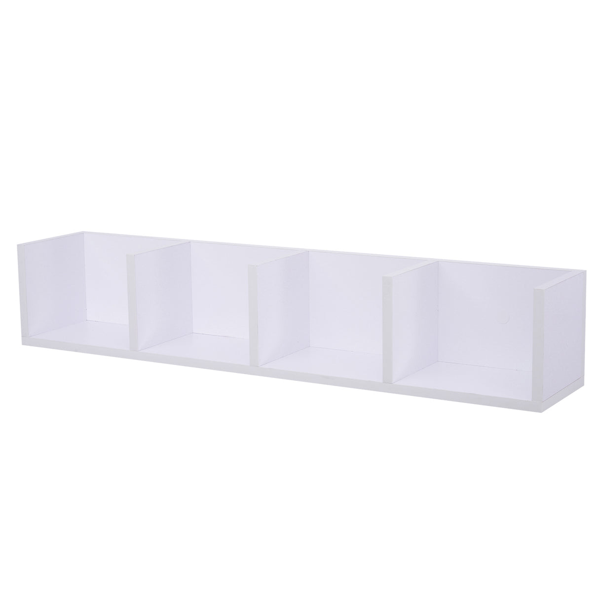 easycomfort easycomfort mensola libreria porta cd da parete in legno mdf bianco 95 x 17 x 18cm ean 8054111840439