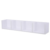 easycomfort easycomfort mensola libreria porta cd da parete in legno mdf bianco 95 x 17 x 18cm ean 8054111840439