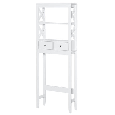 easycomfort easycomfort mobile per wc scaffale bagno salvaspazio 3 mensole e 2 cassetti ean 8054144135045