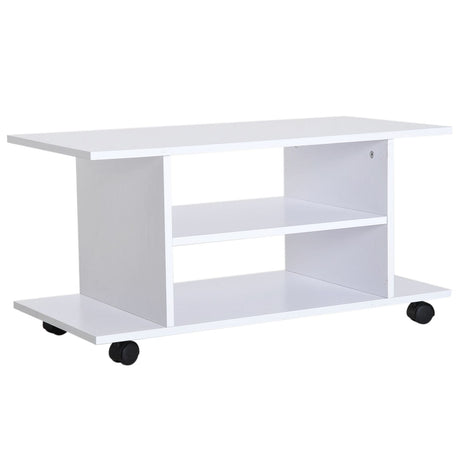 easycomfort easycomfort mobile porta tv in legno con ruote bianco 80x40x40cm ean 8054111844512