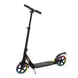 easycomfort easycomfort monopattino pieghevole per bambini fino a 14 anni con ruote luminose e manubrio regolabile su 3 livelli nero