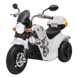 easycomfort easycomfort moto elettrica per bambini 6v a 3 ruote con luci e musica velocita 3kmh eta 18 36 mesi 87x46x54cm bianco