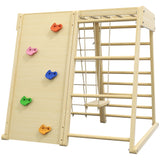 easycomfort easycomfort palestrina per bambini 3 anni 5 in 1 con parete da arrampicata 3 scale e altalena 120x105x120 cm