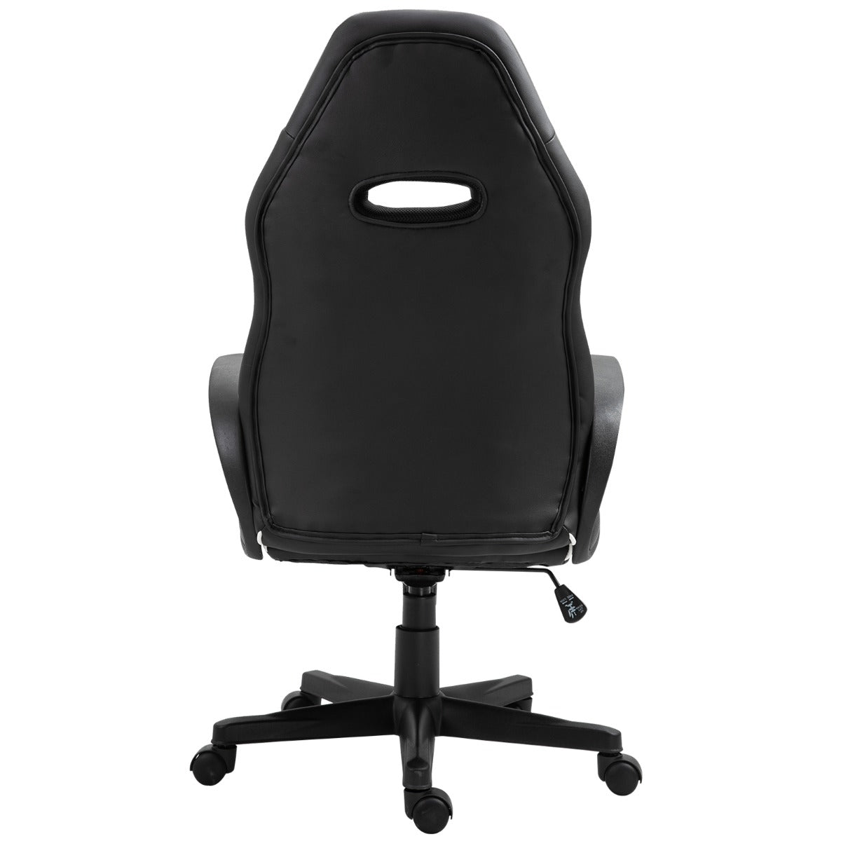 easycomfort easycomfort poltrona da ufficio gaming con rivestimento in pelle pu premium design ergonomico nera e bianca ean 8054144132389
