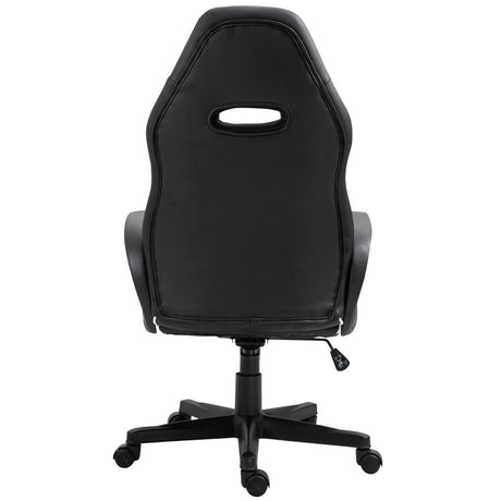 easycomfort easycomfort poltrona da ufficio gaming con rivestimento in pelle pu premium design ergonomico nera e bianca ean 8054144132389